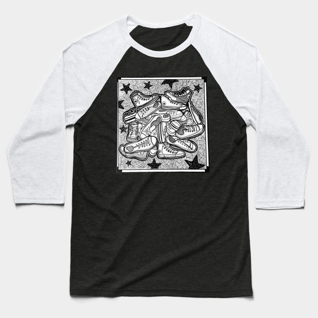 Stock Baseball T-Shirt by rosana art